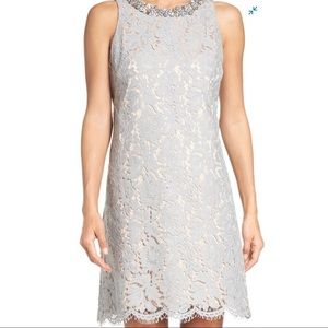 Eliza J Embellished A-Line Dress